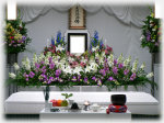 家族葬お葬式Aプランの祭壇イメージ図